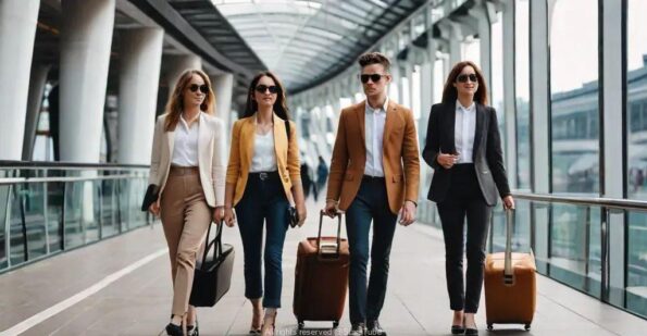 إطلالة ساحرة على متن الطائرة: دليل الأناقة والسفر