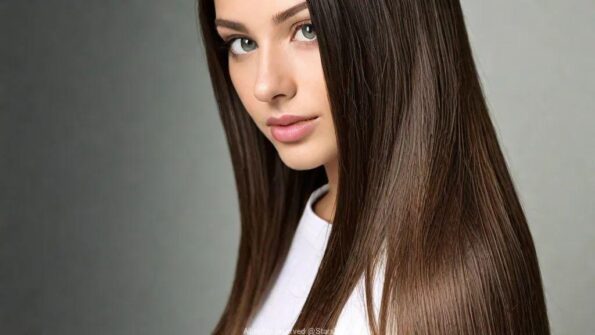 الأناقة في البساطة: سحر قصة الشعر الطويل المتساوي