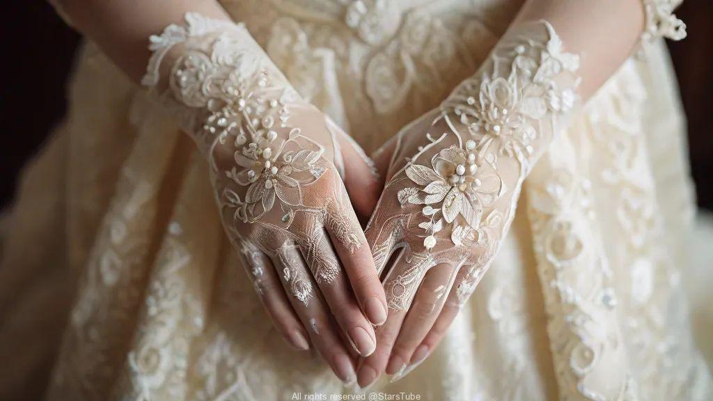قفاز العروس: لمسة سحرية لجمالك في يومك الكبير!