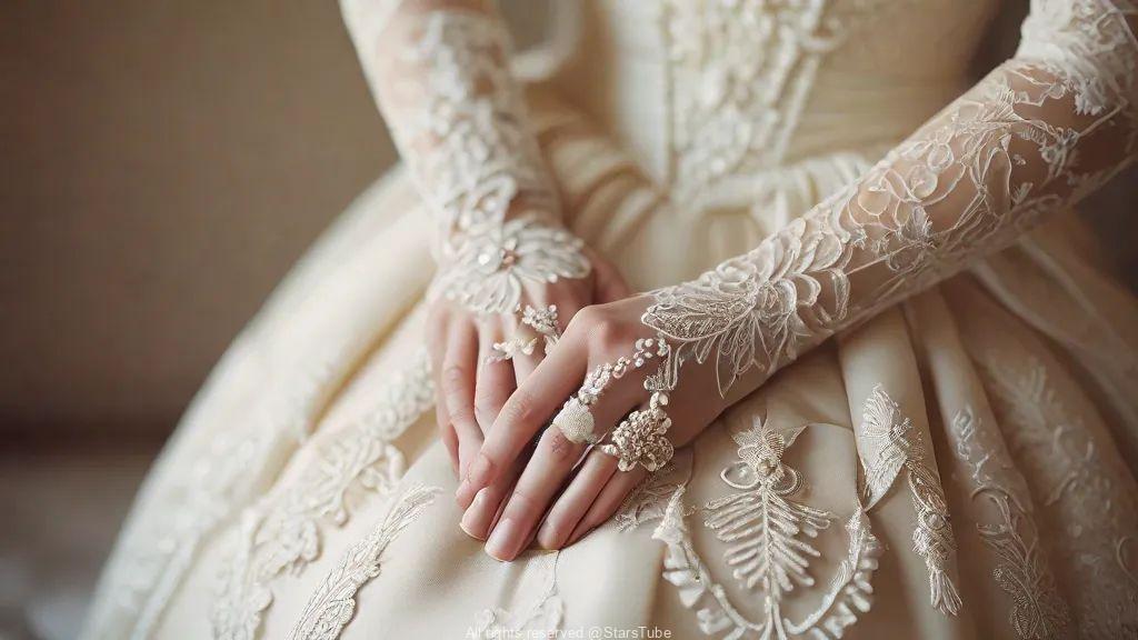 قفاز العروس: لمسة سحرية لجمالك في يومك الكبير!
